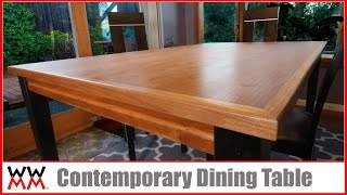 How to Make a Contemporary Dining Table  DIY Furniture [upl. by Belva]