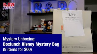 Mystery Unboxing Boxlunch Disney Mystery Bag 9 items for 60 [upl. by Rider394]