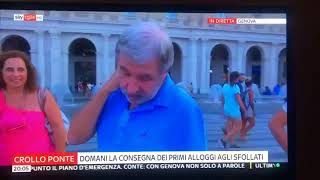 «Scusi lei è genovese» «Sono il sindaco veda un po lei» La gaffe della giornalista di Sky [upl. by Elleivad]