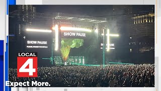 Person detained after flying drone into Green Day concert at Comerica Park [upl. by Jdavie]