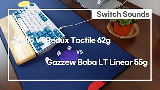 Special Whale with Zealio V1 Redux vs Gazzew Boba LT Typing Sounds [upl. by Anad]