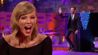 Tom Hiddleston Surprises Taylor Swift on The Toonight Show [upl. by Epillihp]