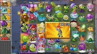 PvZ 2  Mini Zombies Espantapájaros NVL 100 vs Todas las Plantas NVL 23000 [upl. by Willock692]