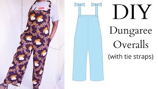 DIY Dungarees Sewing Tutorial  Sewing Pattern [upl. by Leandra]