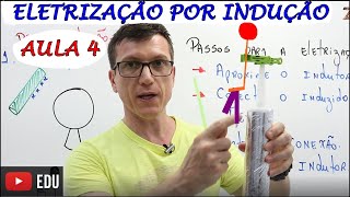 ELETRIZAÇÃO por INDUÇÃO  FÍSICA BÁSICA Física do Zero  Teoria e Exercícios AULA 04 [upl. by Gunas]