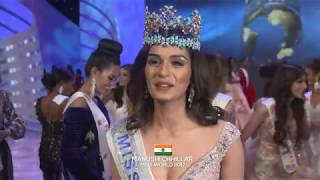 Miss World 2017  Manushi Chhillars First Interview [upl. by Ahtnicaj602]