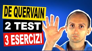 Sindrome di De Quervain 2 Test e 2 Esercizi di Fisioterapia [upl. by Mazurek]