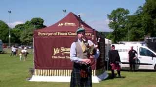 Solo Bagpiping Highland Games Cupar Fife Scotland [upl. by Arielle]