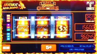 NEW Triple Golden Cherries slot machine G2E2015 SG [upl. by Trocki]