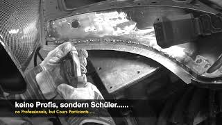 Mercedes W 108 Tür Reparatur im Einzelkurs Mobylas Schweißkurse [upl. by Fonzie]