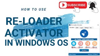 HOW TO USE RE LOADER ACTIVATOR IN WINDOWSdell hp electronic computerknowledge laptoplifestyle [upl. by Shaper]