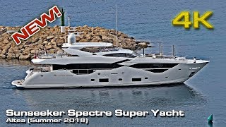 New Sunseeker Spectre 4K Super Yacht Altea 2018 [upl. by Lumbye]