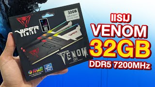 รีวิว แรมงูพิษ VIPER VENOM RGB 32GB DDR5 7200MHZ แรมสายโหด สำหรับ OC แต่ราคาเป็นมิตร [upl. by Addis]