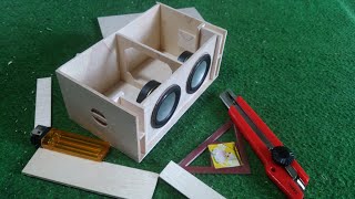 DIY mini subwoofer from multiplex wood [upl. by Terrence]