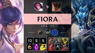 Fiora Top vs Malphite Dominating  EUW Challenger Patch 1416 [upl. by Borreri]