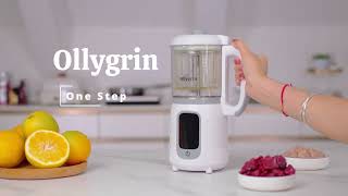 Ollygrin Life Baby Food Maker Chopper Grinder One Step Baby Food Processor Puree Machine [upl. by Akienat320]