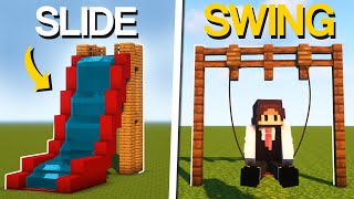 Minecraft 10 Playground Build Hacks amp Ideas [upl. by Dwane]