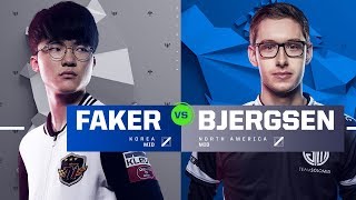 Faker vs Bjergsen  Quarterfinals  1v1 Tournament  2017 AllStar Event [upl. by Altis484]