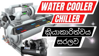 chiller basic working principle in Sinhala  water cooler chiller central air condition systemhvac [upl. by Ioab368]