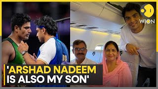 Paris Olympics 2024 Neerajs mothers comments on Arshad Nadeem wins hearts  WION [upl. by Raasch]