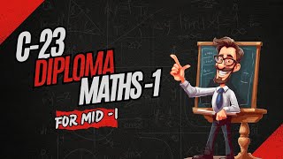 Diploma maths M1 MID 1 imp Questions apsbtetdiplomamathsc23 [upl. by Hterag962]