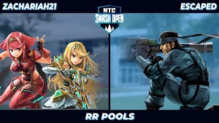 Zachariah21 Aegis vs Projectile Dysfunction Snake  NTC Smash Open 13 RR Pools [upl. by Mosera]