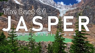 Jasper AB Canada  Mt Edith Cavell  Wilcox Pass  Maligne Canyon  Valley of 5 Lakes 4K UHD [upl. by Neenwahs]