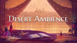 🔶DESERT ASMR AMBIENCE🔶Wind amp Sand Sounds Crackling Candles Wind Chimes Inspired by Aladdin [upl. by Aridan109]