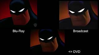 Batman TAS intro Bluray vs DVD vs Broadcast [upl. by Celesta860]