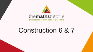 Constructions 6 amp 7 Division of a line segment into 2 3 or any number equal segments [upl. by Kehr140]