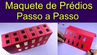 Como Fazer os Prédios da Nova Maquete  Passo a Passo [upl. by Andrew]