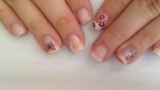 Blümchen Nägel lackieren  Blumen Naildesign selber machen [upl. by Kerril]