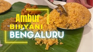 Bengaluru best Ambur Biryani in JP Nagar  Ambur Star Biryani  Sobengaluru [upl. by Nahgaem129]