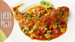 RED GURNARD FISH WITH BROAD BEANS RECIPE EASY SUNDAY LUNCH RECIPE  EVERY PLate [upl. by Pfeffer]