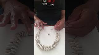 How to Make a Double Strand Cowrie Choker jewelrymaker cowrieshell necklace [upl. by Airual]