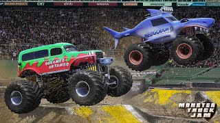 Monster Trucks Jam Sonuva Digger vs Megalodon Monster Trucks  Freestyle Ramp Championship Finals [upl. by Rudman]