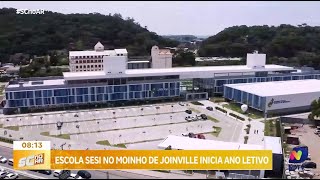 Estrutura moderna escola Sesi tem início do ano letivo no Moinho de Joinville nesta semana [upl. by Thier]