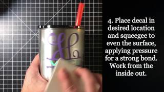 How to Apply a Vinyl Decal to your Yeti Rambler RTIC Ozark Tumbler  Vici Vinyl [upl. by Hnacogn157]