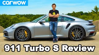 Porsche 911 Turbo S 2021 review  see how quick it REALLY is to 60mph [upl. by Lynad]