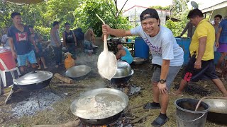 Rural wedding preparation and Cooking in the Philippines 🇵🇭 [upl. by Bernete]