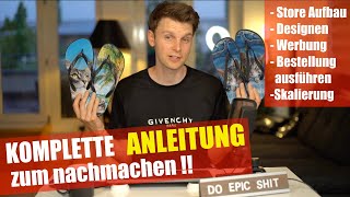 SHOPIFY CHALLENGE  personalisierte Produkte verkaufen  Shop erstellen 2020 deutsch TEIL 1 VON 3 [upl. by Gare575]