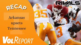 VolReport Reacting to Tennessee footballs upset loss to Arkansas [upl. by Fillbert]