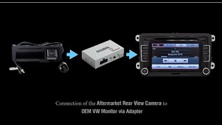 How to Connect Aftermarket Rear View Camera to Volkswagen OEM Monitor [upl. by Cyril529]