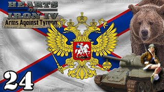 Lets Play Hearts of Iron 4 Return of the Tsar Russia  HOI4 Arms Against Tyranny Gameplay Ep 24 [upl. by Epolulot]