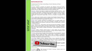 iit jam 2025 biotechnology syllabus iitjam2025 syllabus biotechnology [upl. by Fording]