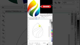 Creative logo in coreldraw coreldraw letter logo how to create logo coreldrawtutorial corellogo [upl. by Penhall]