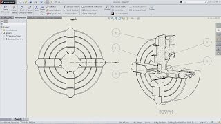 How to make Section view in Solidworks drawing [upl. by Enellij]