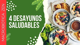 4 desayunos con avena quinoa y cereales MACROBIÓTICA [upl. by Acirea]