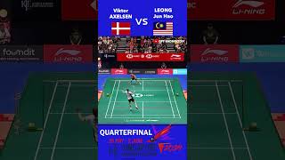 Viktor AXELSEN Vs LEONG Jun Hao  Quarterfinal Singapore Open 2024 viktoraxelsen leongjunhao [upl. by Janette]