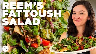 The Most Vibrant Fattoush Salad For Summer  Genius Recipes [upl. by Dowling]